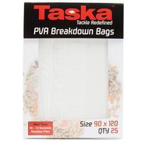 Taska PVA Breakdown Bags 90 x 120mm - 25 Pack - Clear, Clear