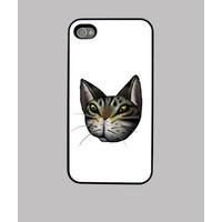 tabby cat face iphone 4