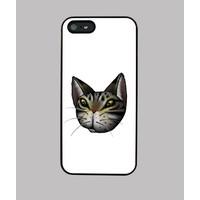 tabby cat face iphone 5