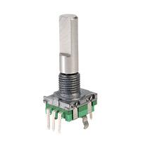 Taiwan Alpha 11mm Vertical Encoder with Switch 25mm Flat Metal Sha...