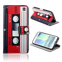 Tape Pattern PU Leather Full Body Case with Card Slots And Stand Case for Samsung Galaxy A3