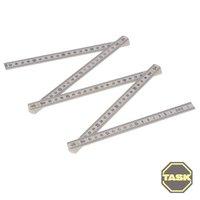 Task Plastic Folding Ruler 1m