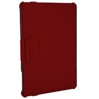 Targus iPad Vuscape Ultra Twill PU thin proffesional case with multi-viewing and typing angles , soft touch lining and integrated stylus holder in Red 