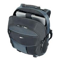 Targus XL Backpack Carry Case, For Laptops up to 17" - Black / Blue Nylon Koskin