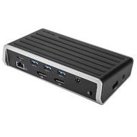 Targus Dual DisplayPort Universal Docking Station, USB 3.0, Dual/Single 2K Video, Black