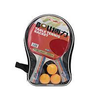 Table Tennis Rackets Table Tennis Ball Ping Pang Rubber Long Handle Pimples 2 Rackets 3 Table Tennis Balls 1 Table Tennis BagOutdoor