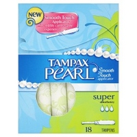 Tampax Pearl Super 18 Tampons with Applicator