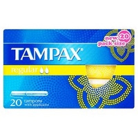 tampax regular tampons with applicator x 20