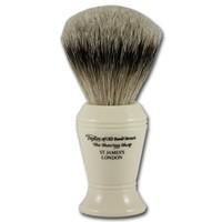Taylor of Old Bond Street Silvertip Badger Hair Shaving Brush With Large Imitation Ivory Handle