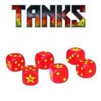 tanks soviet dice set 6 board game