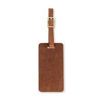 Tanned Genuine Leather Luggage Tag