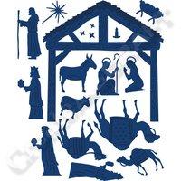 tattered lace nativity dies 347600