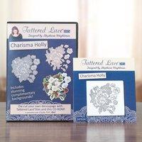 tattered lace charisma holly die with click print go cd rom multibuy 3 ...