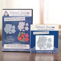 Tattered Lace Charisma Poinsettia Die with Click Print GO CD ROM Multibuy 347651