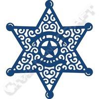 Tattered Lace Sheriff Badge Die 362574