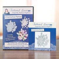 tattered lace charisma pansy die with click print go cd rom multibuy 3 ...