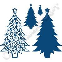 Tattered Lace Christmas Trees Decorative Detail Die 374594
