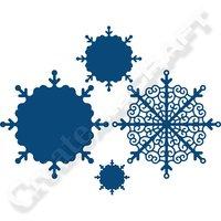 Tattered Lace Christmas Snowflakes Decorative Detail Die 374592