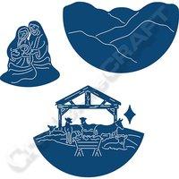 Tattered Lace Essential Nativity Die - For Use with Snowglobe 374963
