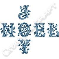 Tattered Lace Joy and Noel Illuminated Letters Die 406635