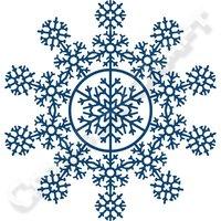 Tattered Lace Snowflakes Glistening Die 407046