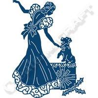 tattered lace art deco a puppys not just for christmas die 406534