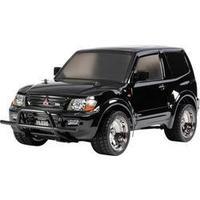 tamiya mitsubishi pajero lowrider black brushed 110 rc model car elect ...