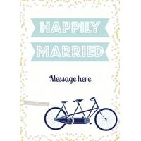 tandem wedding card ill1003scr