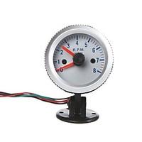 tachometer tach gauge with holder cup for auto car 2 52mm 08000rpm ora ...