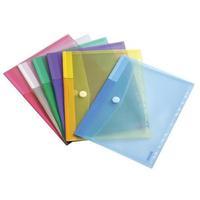 Tarifold T-Collection (A4) Punched Wallet Envelope (Assorted Colours) Pack of 12 Wallets (510229)
