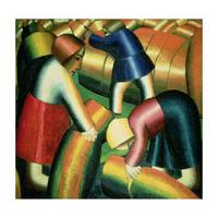 Taking in the Rye By Kazimir Malevich