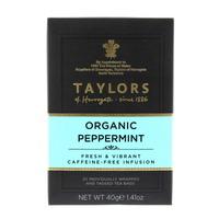 Taylors Organic Peppermint 20 Tagged Teabags
