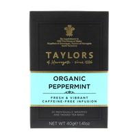 taylors organic peppermint 20 tagged teabags