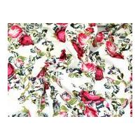 Tapestry Floral Jardin Stretch Cotton Sateen Dress Fabric