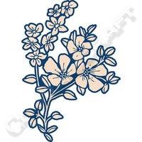 Tattered Lace Whitework Ditsy Flowers Die 393730
