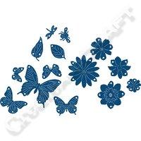 Tattered Lace Interlocking Dies Collection - Includes Butterflies, Flowers and Bumble Bees 407611