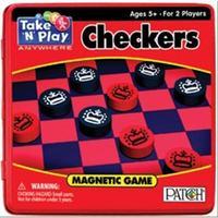 Take \'N\' Play Anywhere Checkers Game Tin 245802