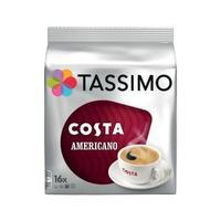 Tassimo Costa Americano Coffee 5 x Pack of 16 80 Disc 973566