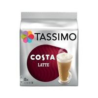 Tassimo Costa Latte Coffee 5 x Pack of 8 40 Disc 343365