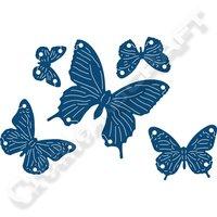 Tattered Lace Interlocking Butterflies Set of 5 Dies 403114