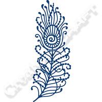 Tattered Lace Detailed Peacock Feather Die 367712
