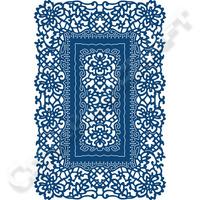 Tattered Lace Ornamental Antique Lace Rectangle Die 404151