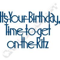 Tattered Lace Art Deco Its Your Birthday, Time to get on the Ritz Die 388809