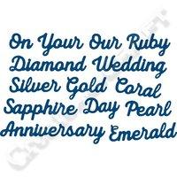 tattered lace set of sentiment dies on your our wedding anniversary pe ...