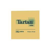 Tartan Repositionable Note 76x76mm Yellow Pack of 12 TN4