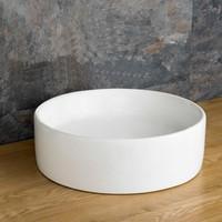 tavira 45cm diameter circular countertop ceramic basin