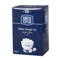tate lyle 1kg white rough cut sugar cubes 412090