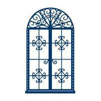 tattered lace decorative window die 75 cm x 129 cm