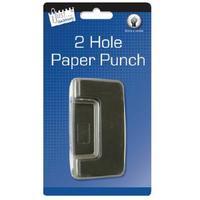 Tallon Black 2 Hole Paper Punch Pack of 12