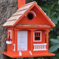 Tangerine Cottage Bird House